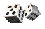 gif of two spinning six-sided white dies